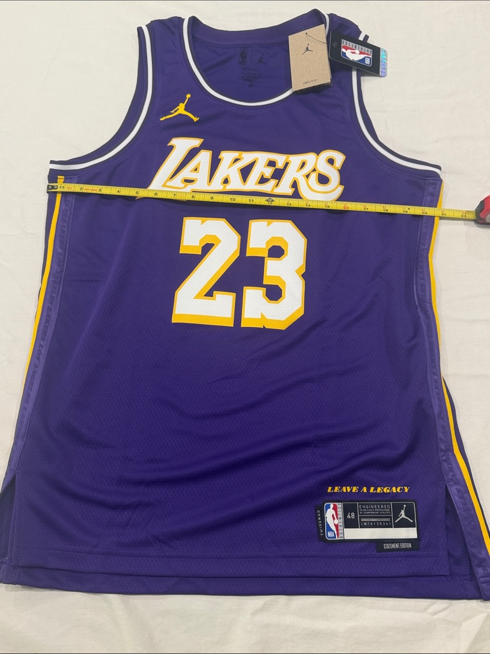 Lebron James - Lakers - Jordan Dri-Fit - Purple Jersey - Brand NWT msrp $120